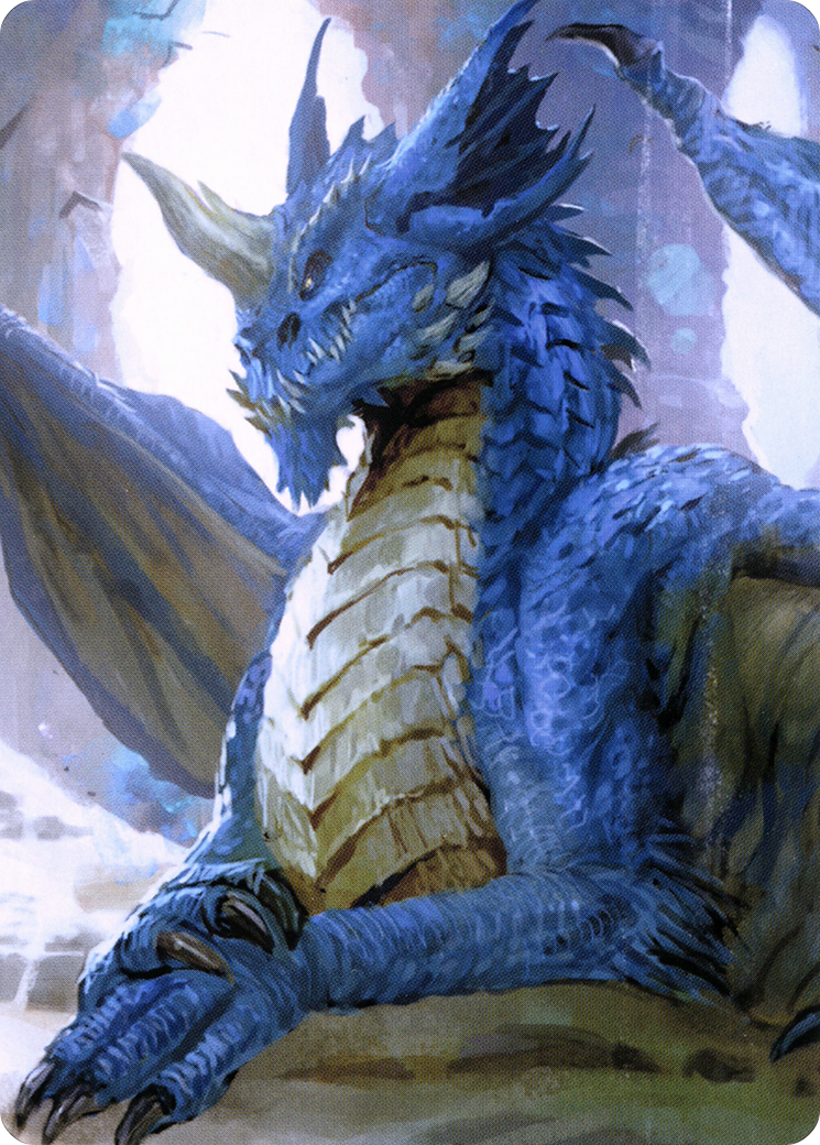 Young Blue Dragon // Young Blue Dragon  [Battle for Baldur's Gate Art Series] (Borderless)