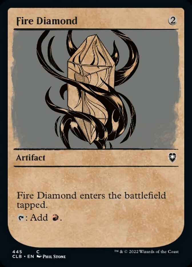 Fire Diamond (Showcase) [Commander Legends: Battle for Baldur's Gate] Foil