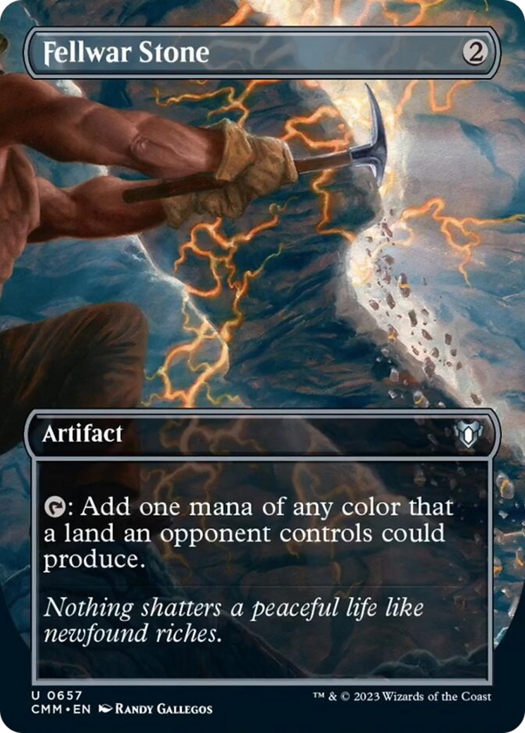 Fellwar Stone (Borderless Alternate Art) [Commander Masters] Foil