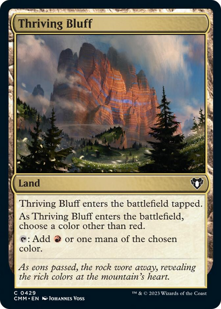 Thriving Bluff [Commander Masters] Foil