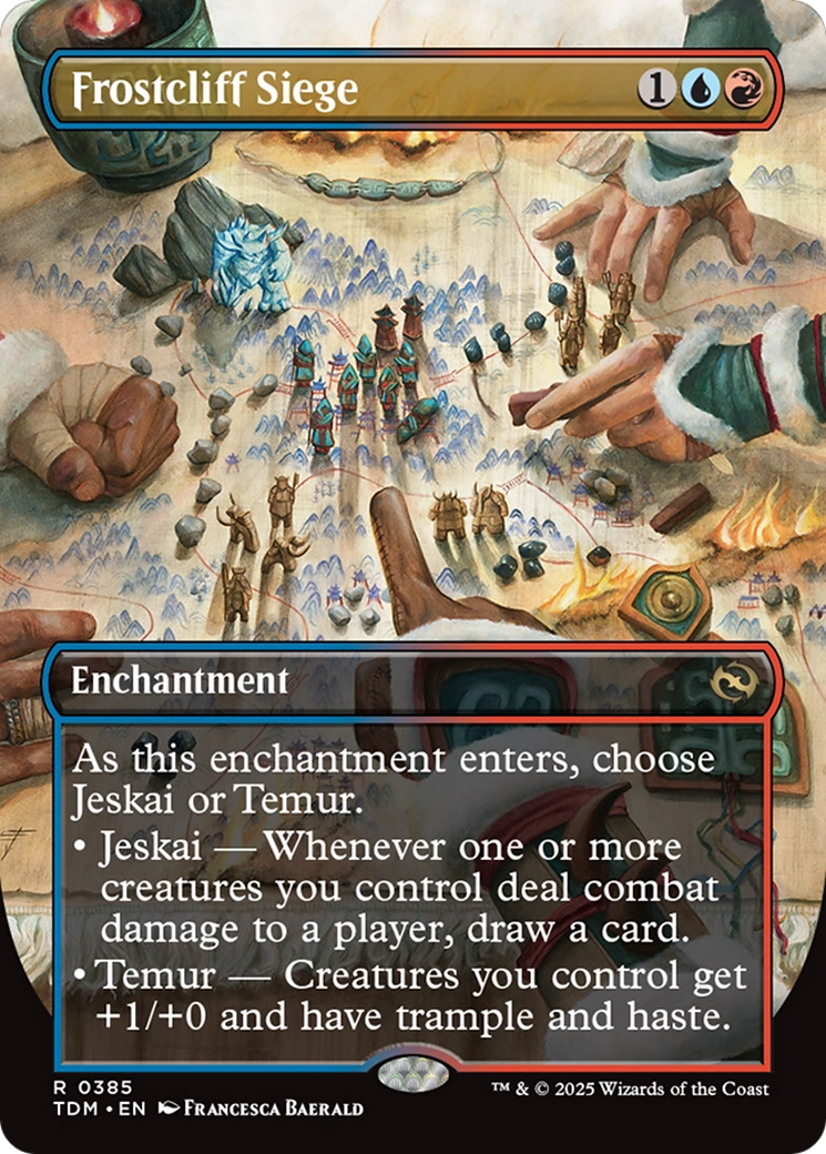 Frostcliff Siege (Borderless) [Tarkir: Dragonstorm] Foil