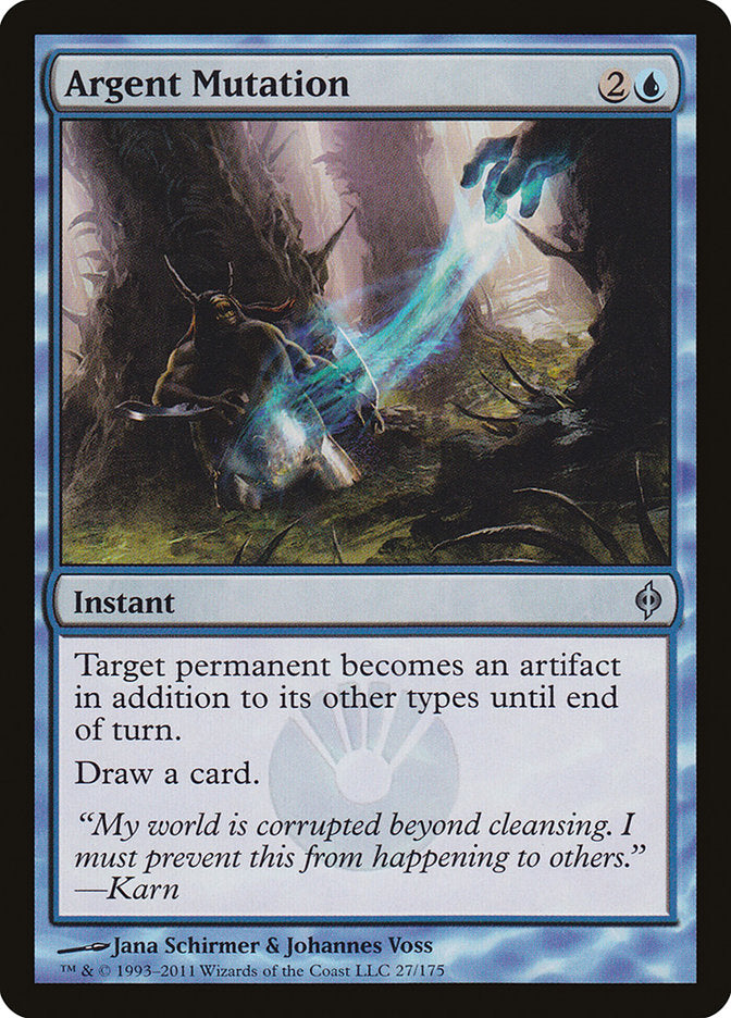 Argent Mutation [New Phyrexia] Foil