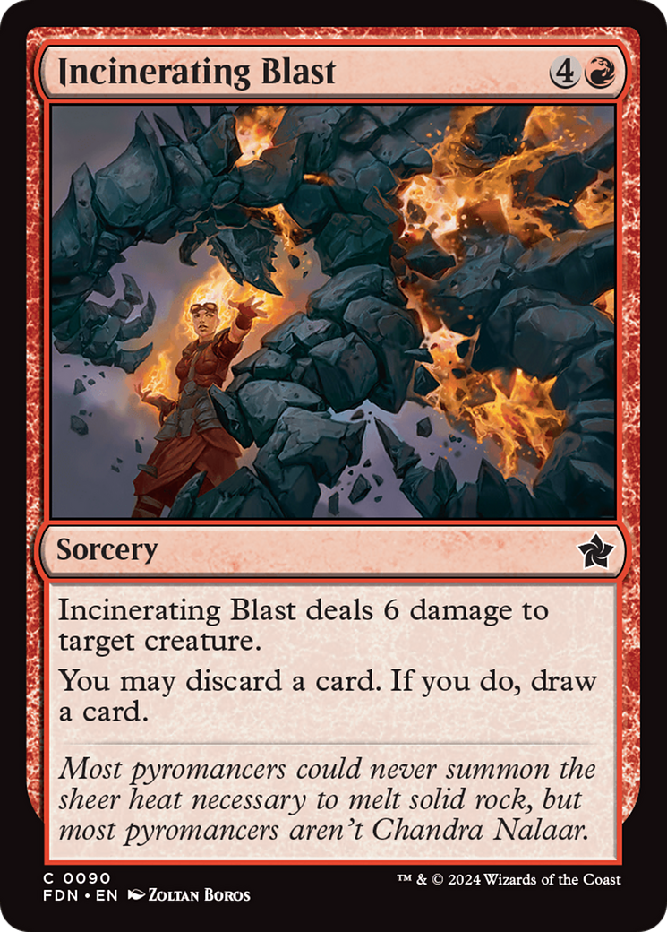 Incinerating Blast [Foundations] Foil