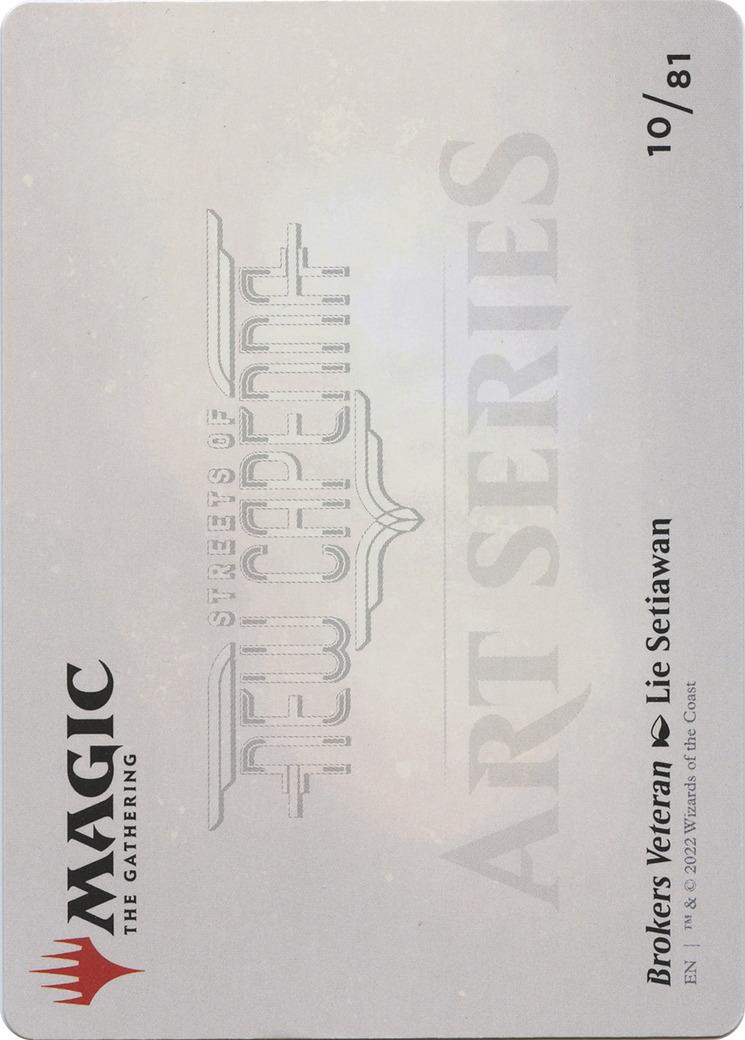 Brokers Veteran // Brokers Veteran  [New Capenna Art Series] (Borderless) Foil