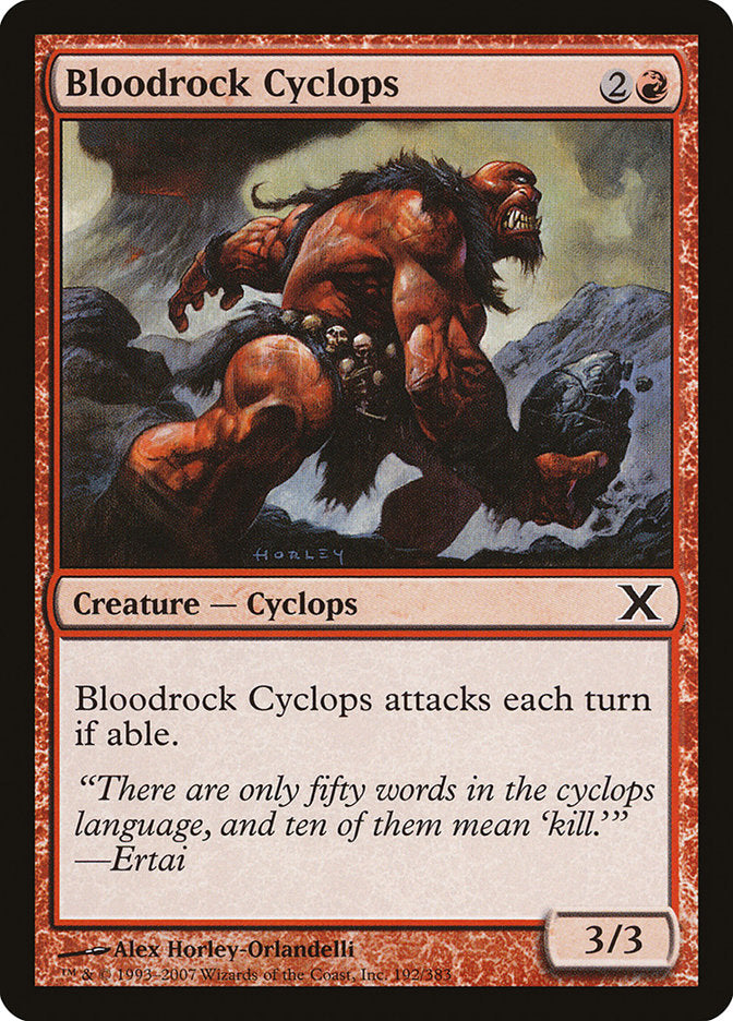 Bloodrock Cyclops [Tenth Edition] Foil