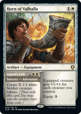 Horn of Valhalla // Ysgard's Call [Commander Legends: Battle for Baldur's Gate] Foil