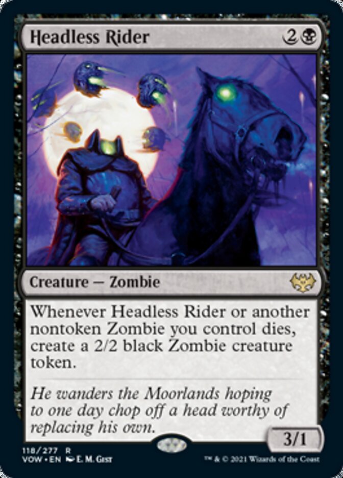 Headless Rider [Innistrad: Crimson Vow] Foil