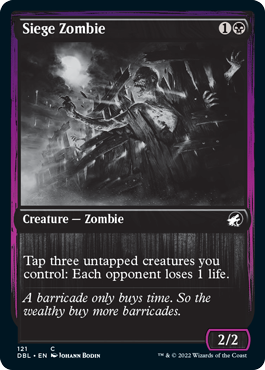 Siege Zombie [Innistrad: Double Feature] Foil