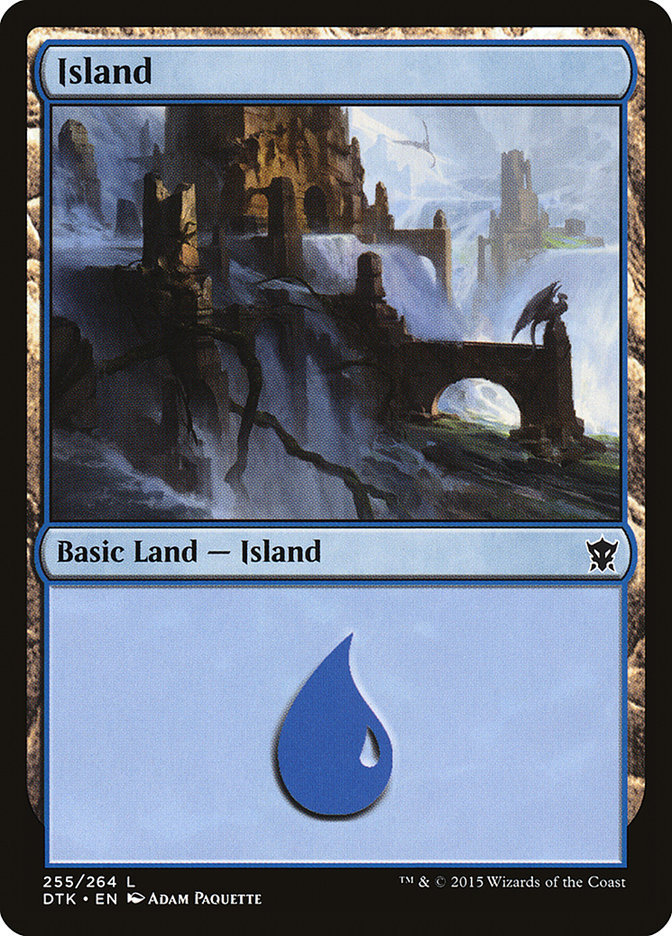 Island (255) [Dragons of Tarkir] Foil