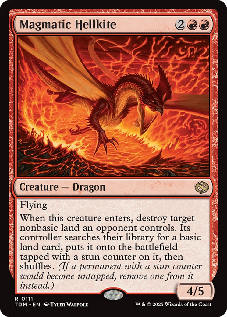 Magmatic Hellkite [Tarkir: Dragonstorm] Foil