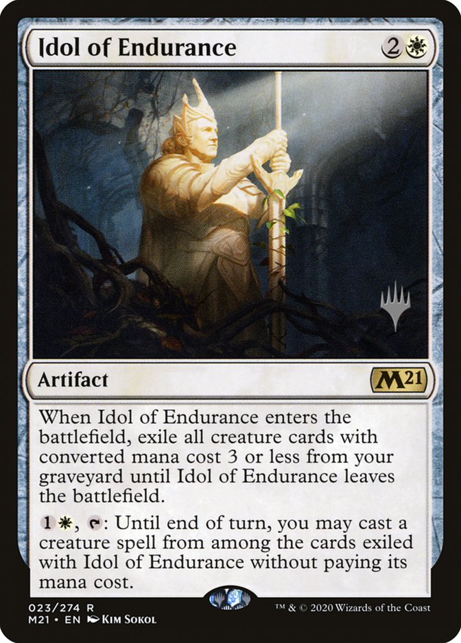Idol of Endurance (Promo Pack) [Core Set 2021 Promos] Foil