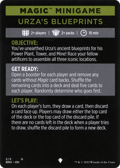 Urza's Blueprints (minigame) // Urza's Blueprints (cont'd)  [The Brothers' War Minigames]