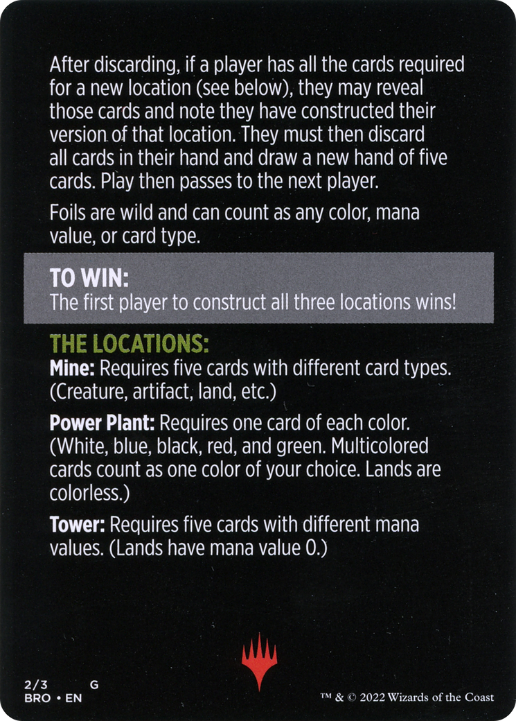 Urza's Blueprints (minigame) // Urza's Blueprints (cont'd)  [The Brothers' War Minigames] Foil