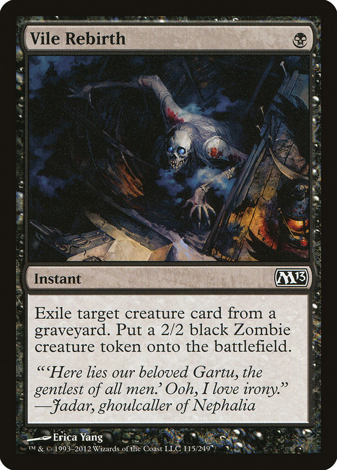 Vile Rebirth [Magic 2013] Foil