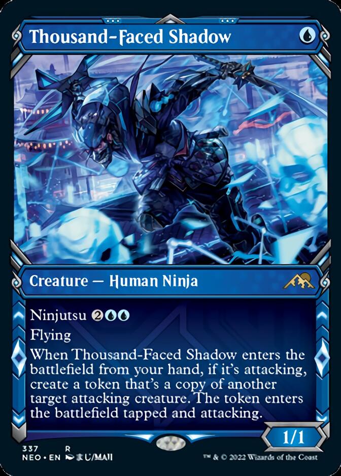 Thousand-Faced Shadow (Showcase Ninja) [Kamigawa: Neon Dynasty] Foil