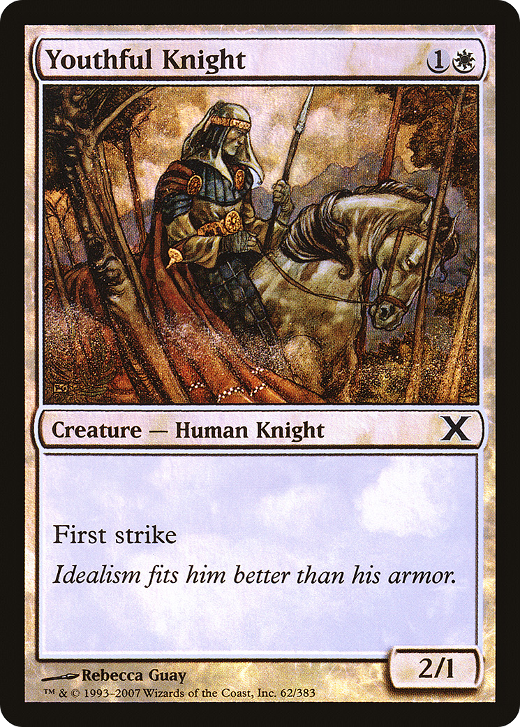 Youthful Knight  [Tenth Edition] Foil