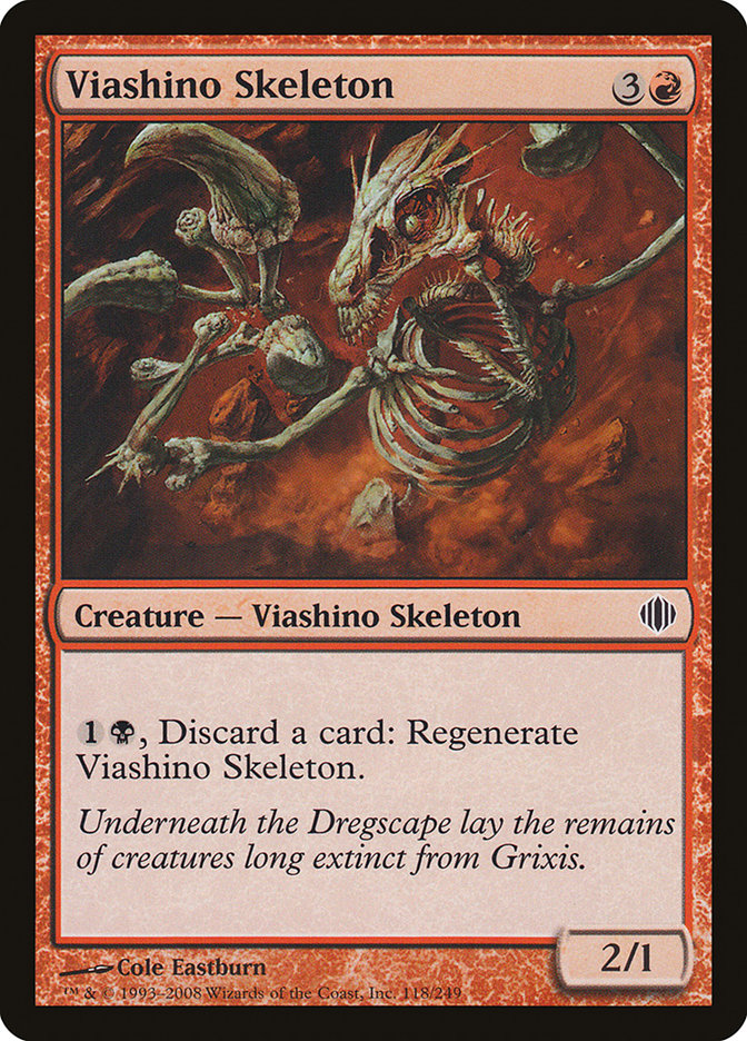 Viashino Skeleton [Shards of Alara] Foil