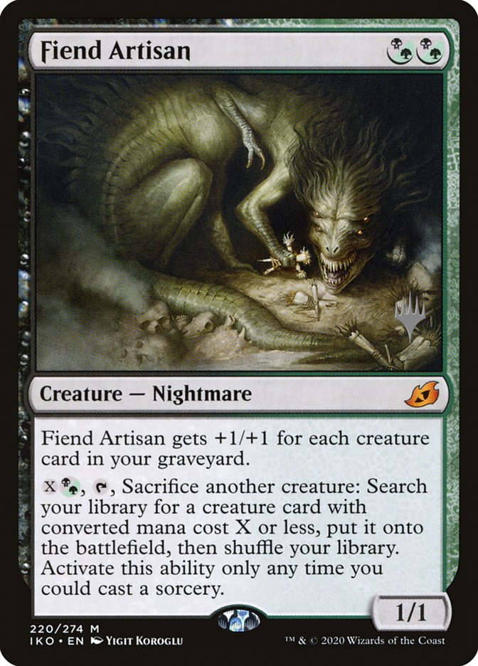 Fiend Artisan (Promo Pack) [Ikoria: Lair of Behemoths Promos] Foil