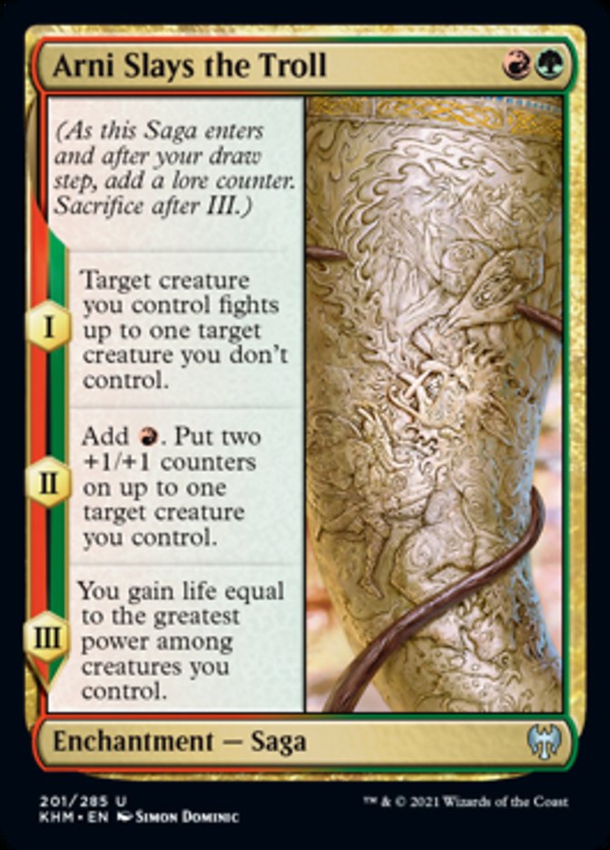 Arni Slays the Troll [Kaldheim] Foil