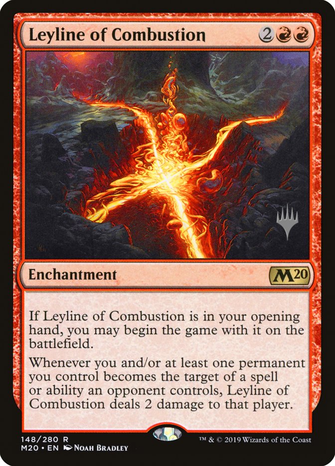 Leyline of Combustion (Promo Pack) [Core Set 2020 Promos] Foil