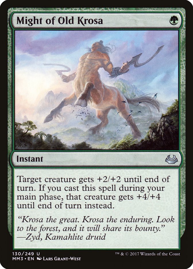 Might of Old Krosa [Modern Masters 2017] Foil