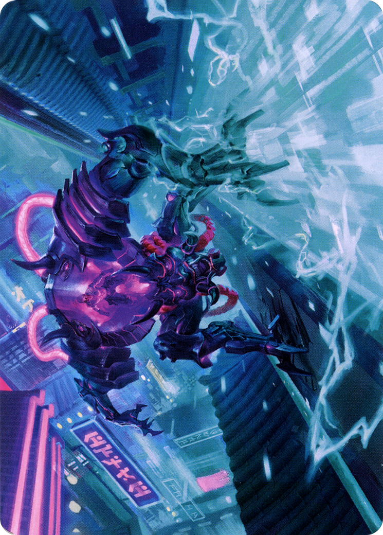 Surgehacker Mech // Surgehacker Mech  [Neon Dynasty Art Series] (Borderless)