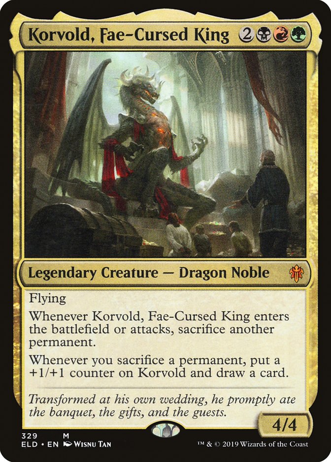 Korvold, Fae-Cursed King [Throne of Eldraine] Foil