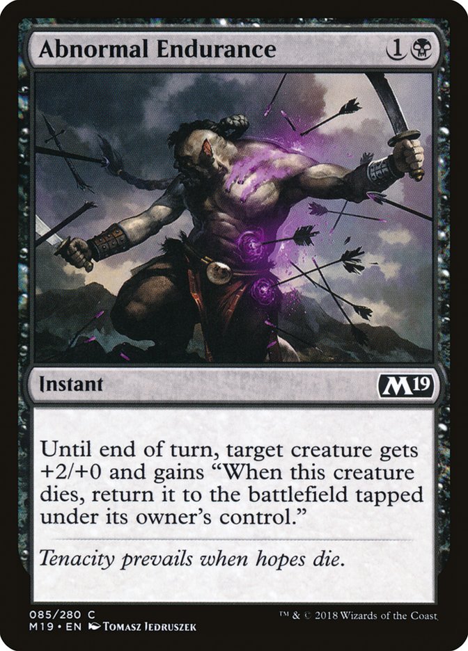 Abnormal Endurance [Core Set 2019] Foil