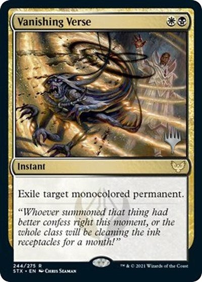 Vanishing Verse (Promo Pack) [Strixhaven: School of Mages Promos] Foil