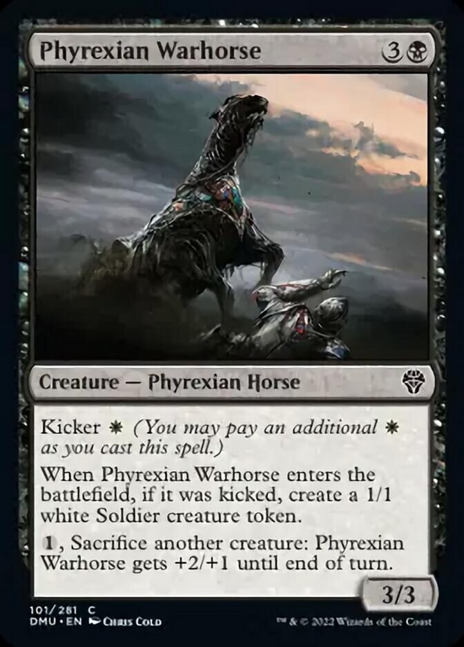 Phyrexian Warhorse [Dominaria United] Foil