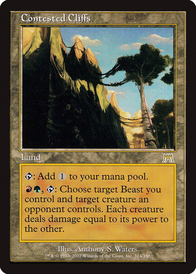 Contested Cliffs [Onslaught] Foil