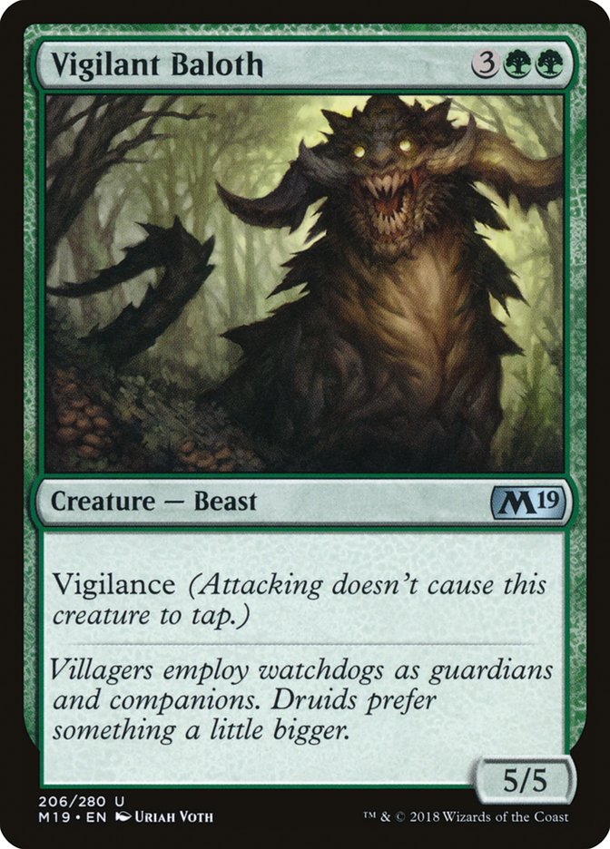 Vigilant Baloth [Core Set 2019] Foil