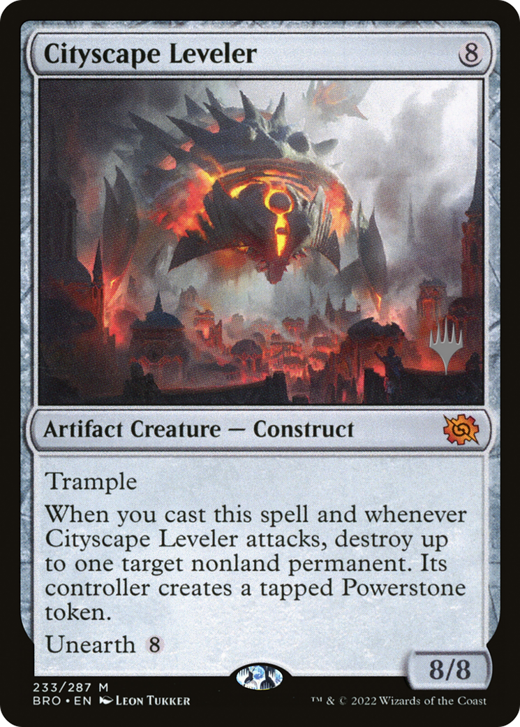 Cityscape Leveler (Promo Pack) [The Brothers' War Promos] Foil
