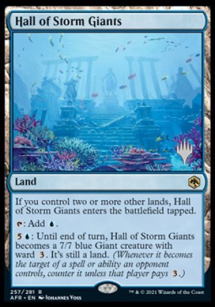 Hall of Storm Giants (Promo Pack) [Dungeons & Dragons: Adventures in the Forgotten Realms Promos] Foil