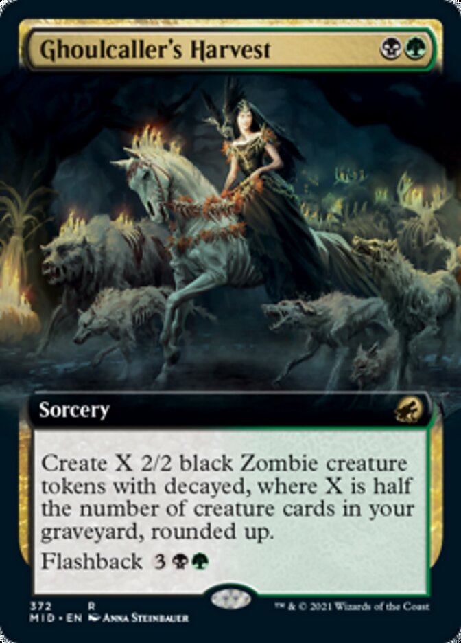 Ghoulcaller's Harvest (Extended Art) [Innistrad: Midnight Hunt] Foil