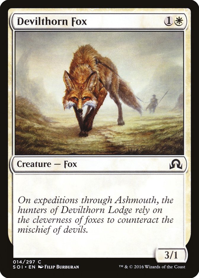 Devilthorn Fox [Shadows over Innistrad] Foil