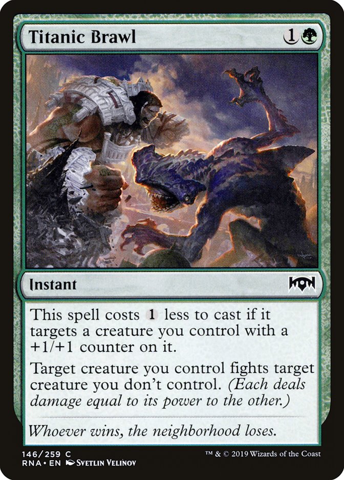 Titanic Brawl [Ravnica Allegiance] Foil