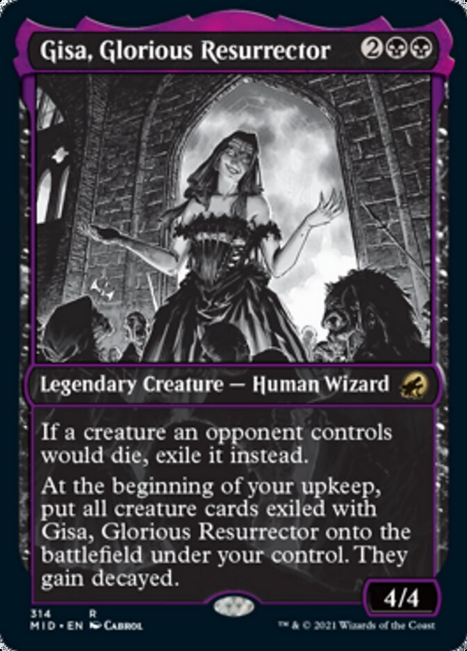Gisa, Glorious Resurrector (Showcase Eternal Night) [Innistrad: Midnight Hunt] Foil