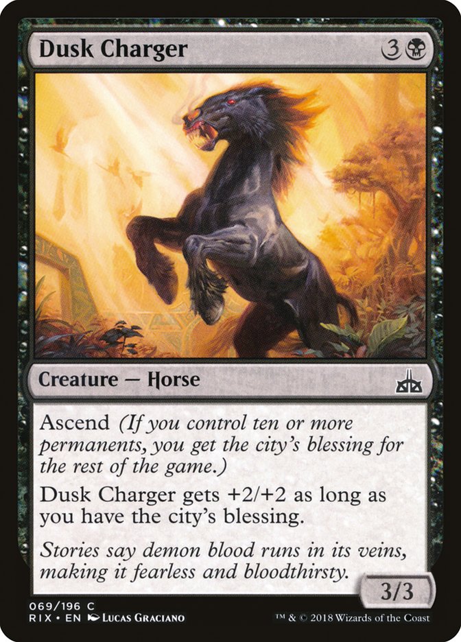 Dusk Charger [Rivals of Ixalan] Foil