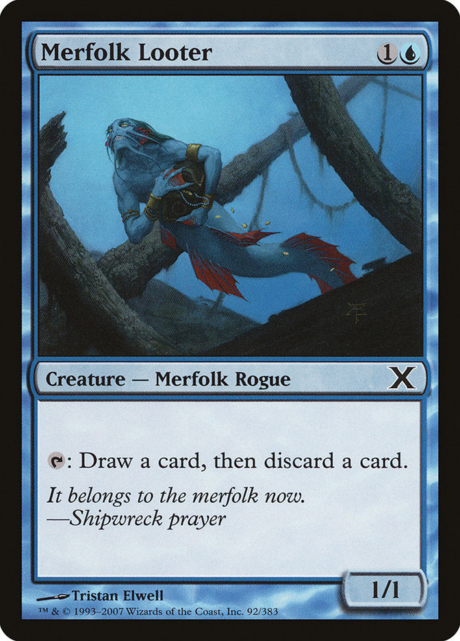 Merfolk Looter [Tenth Edition] Foil