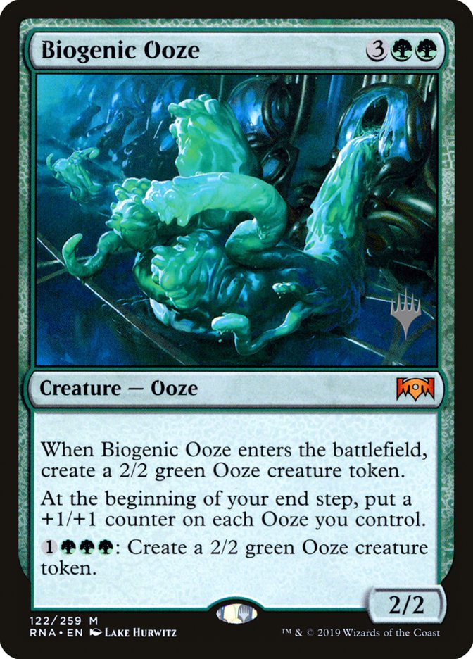 Biogenic Ooze (Promo Pack) [Ravnica Allegiance Promos] Foil