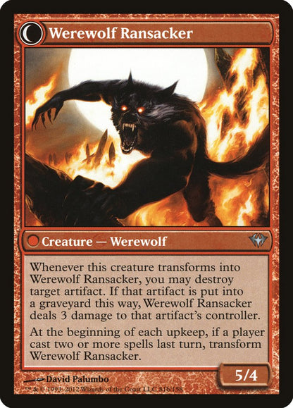 Afflicted Deserter // Werewolf Ransacker [Dark Ascension] Foil