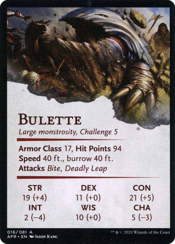 Bulette // Bulette  [Adventures in the Forgotten Realms Art Series] (Borderless)