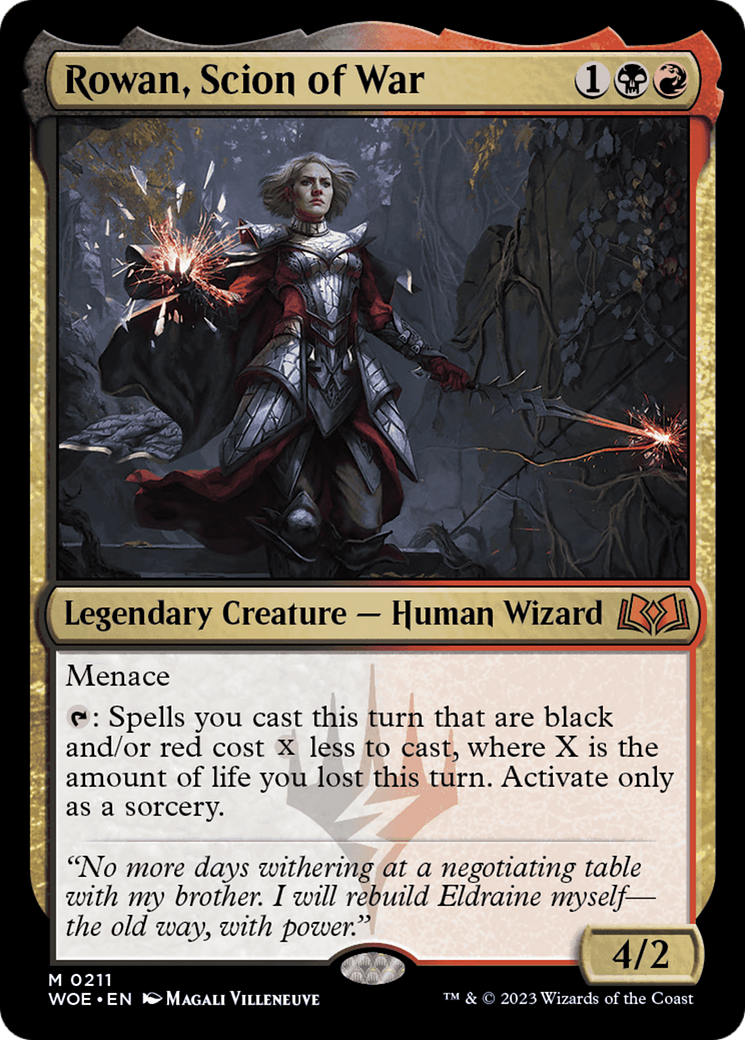 Rowan, Scion of War [Wilds of Eldraine] Foil