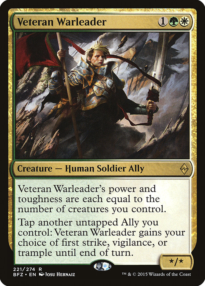 Veteran Warleader [Battle for Zendikar] Foil