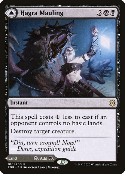 Hagra Mauling // Hagra Broodpit [Zendikar Rising] Foil
