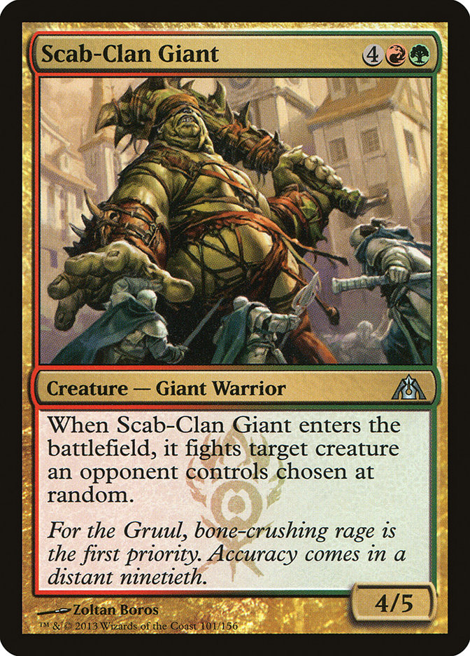 Scab-Clan Giant [Dragon's Maze] Foil