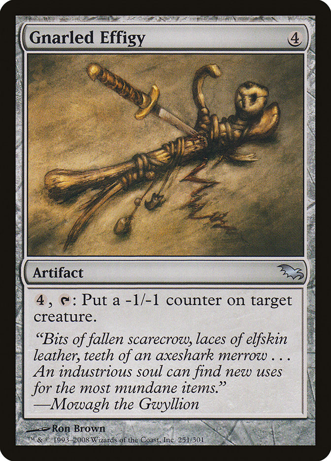 Gnarled Effigy [Shadowmoor] Foil
