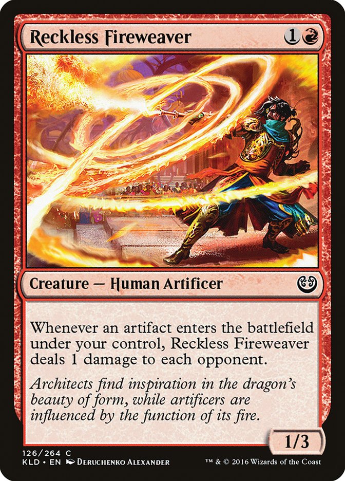 Reckless Fireweaver [Kaladesh] Foil
