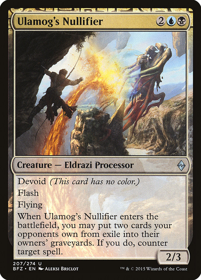 Ulamog's Nullifier [Battle for Zendikar] Foil